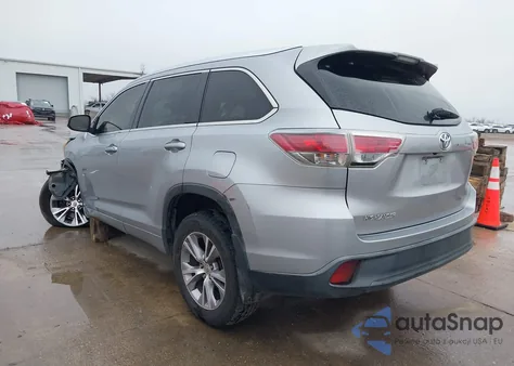 2015 Toyota Highlander Xle V6 from USA, damaged, VIN 5TDKKRFH9FS076259